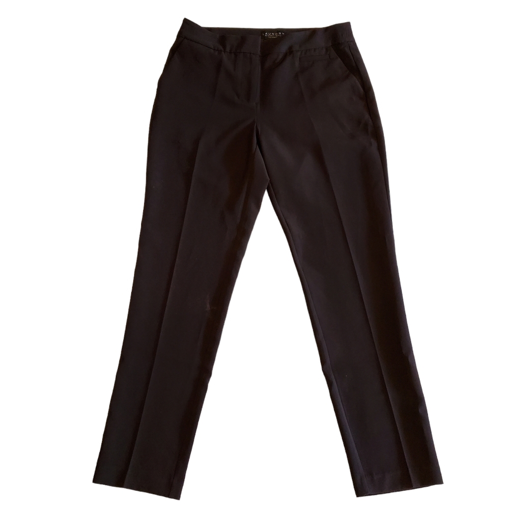 41. Laundry By Shelli Segal Women's Black Semi-Skinny Fit Slacks Size 8